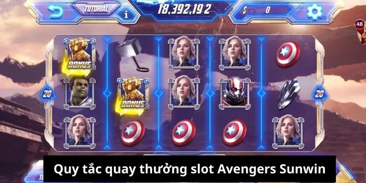 Hướng dẫn quy tắc cơ bản quay thưởng Avengers Sunwin 
